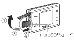 microSD カードの挿入
