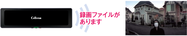 駐車中にイベント発生した場合、パーキングモード解除時に音声とアイコンでおしらせ
