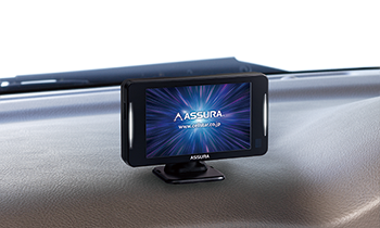 ダッシュボードへの取付例。