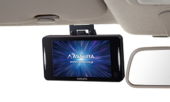 車内ルーフ付近への取付例