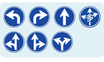 指定方向外進行禁止の標識3