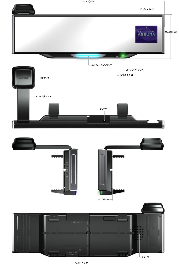 GPS[_[Tm@ ASSURAAV AR-250ME XybN