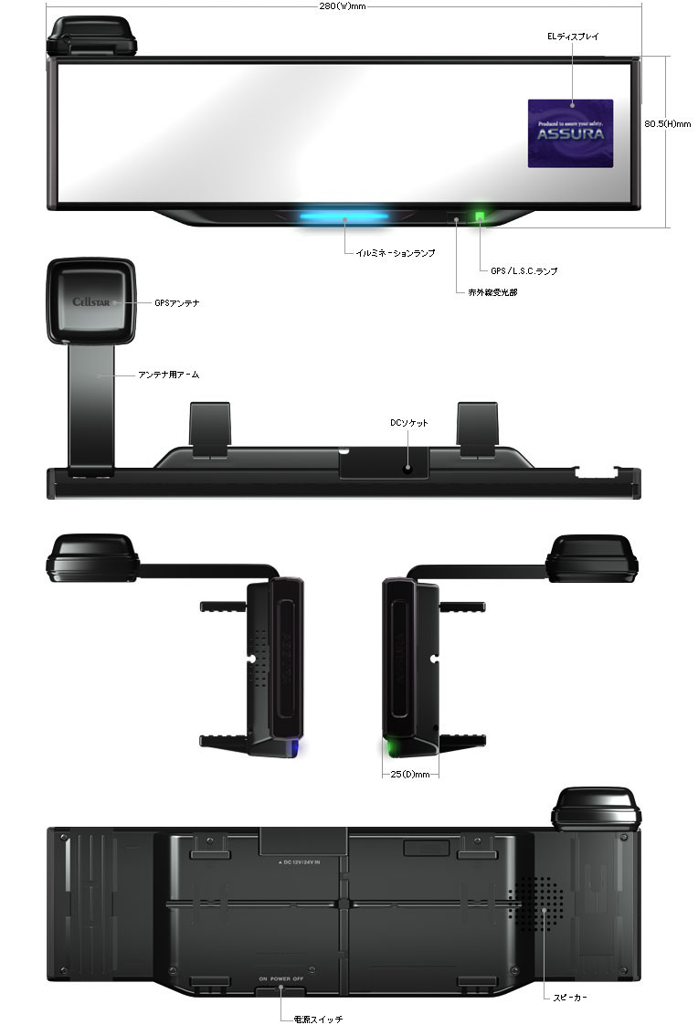 GPS[_[Tm@ ASSURAAV AR-250ME XybN